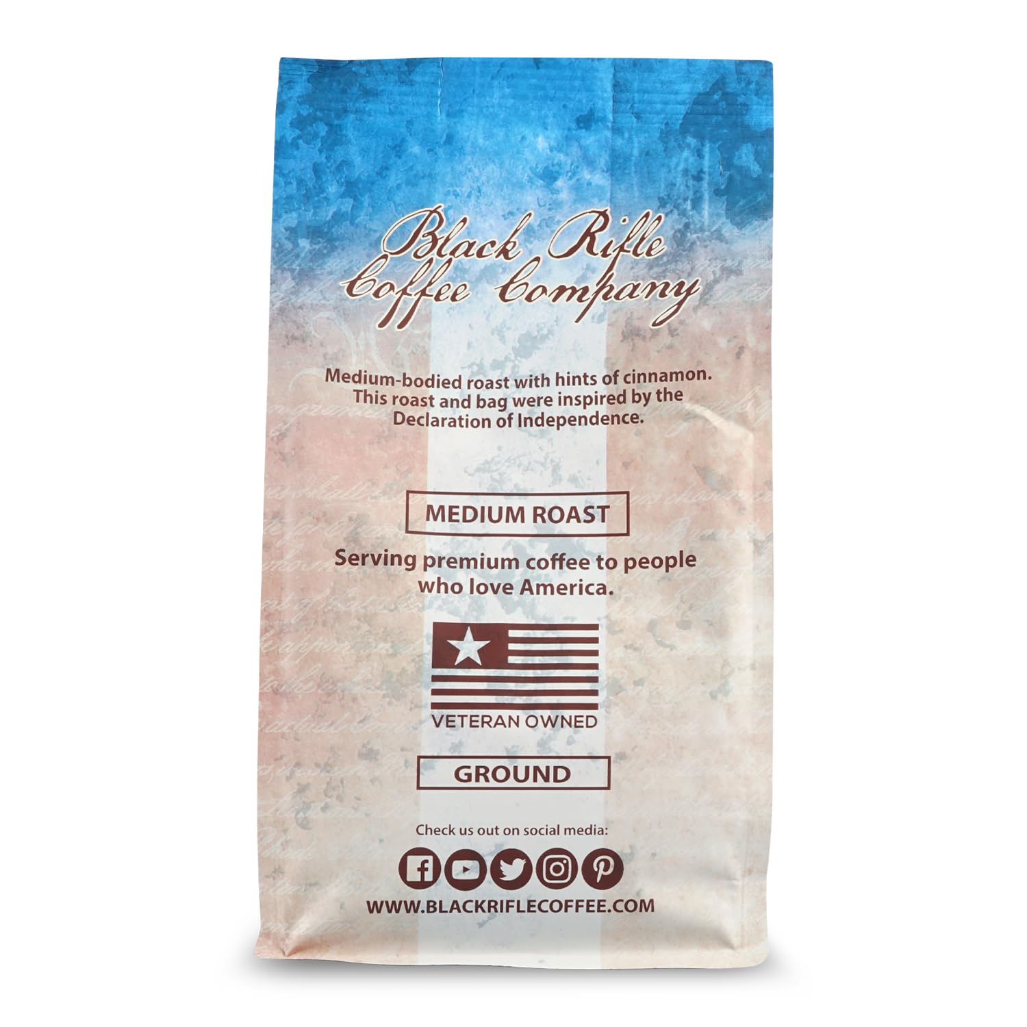 Black Rifle Coffee Company Freedom Roast, 12oz Bag, Ground Coffee Medium Roast - Roasted Blend Made from Arabica Beans - Colombian & Brazilian Beans - Veteran Founded & American Made Freedom Roast 12 Ounce (Pack of 1)