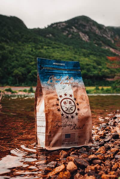 Black Rifle Coffee Company Freedom Roast, 12oz Bag, Ground Coffee Medium Roast - Roasted Blend Made from Arabica Beans - Colombian & Brazilian Beans - Veteran Founded & American Made Freedom Roast 12 Ounce (Pack of 1)