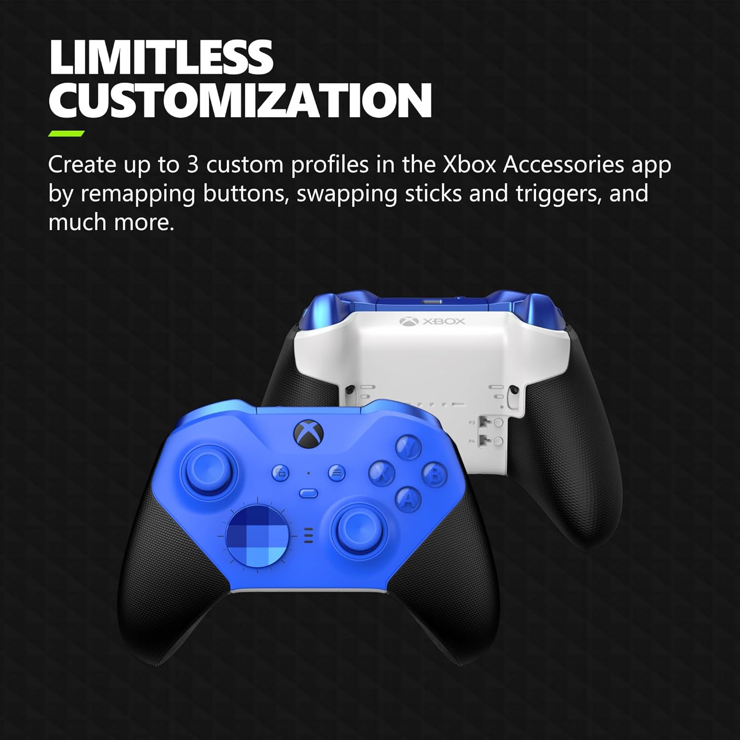 Microsoft Elite Series 2 Core Wireless Controller for Xbox Series - Blue (Renewed)