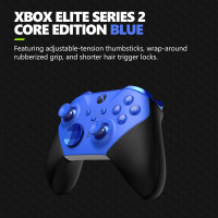 Microsoft Elite Series 2 Core Wireless Controller for Xbox Series - Blue (Renewed)