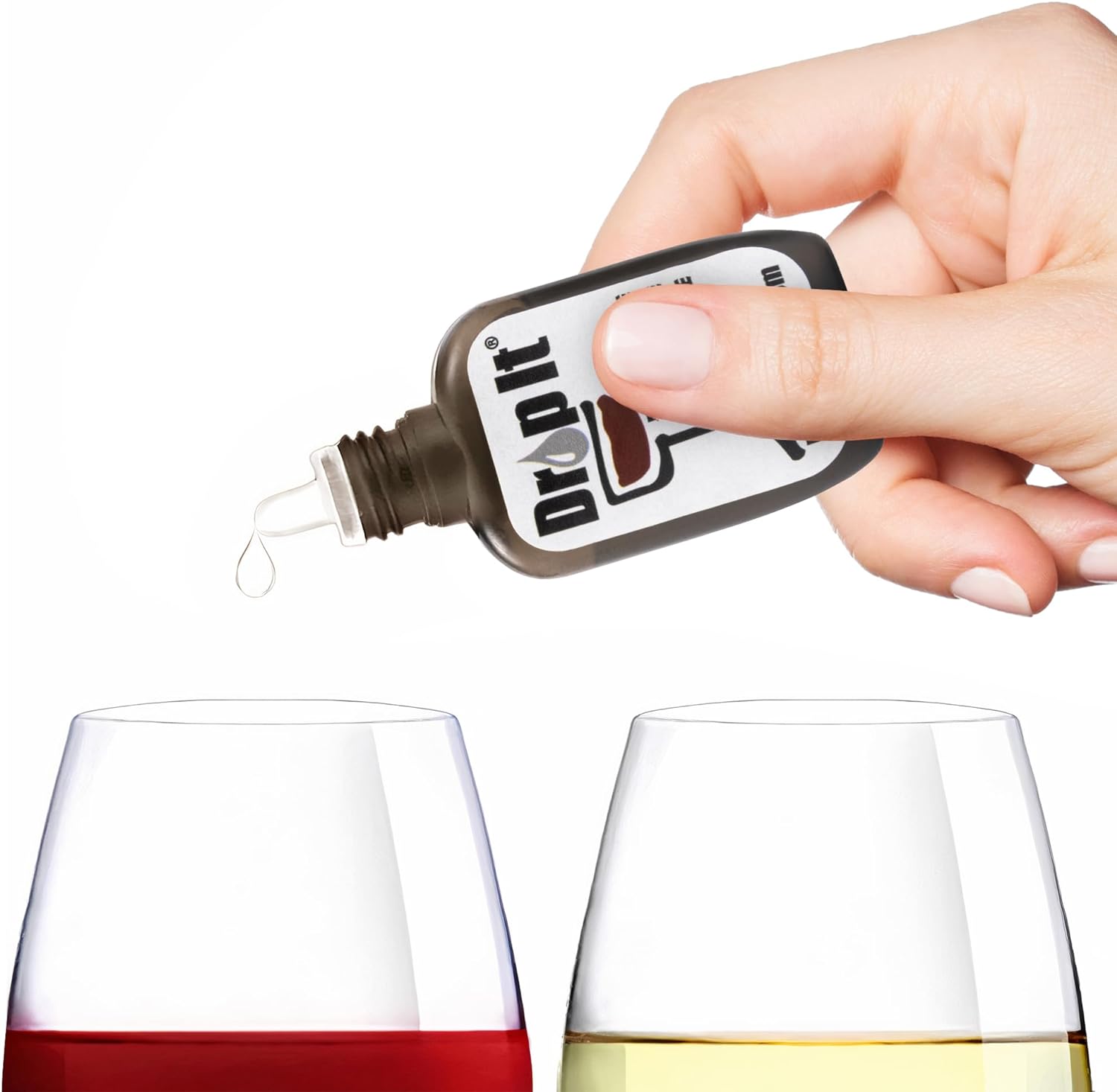 Drop It Drop The Headache Enjoy The Wine Original Wine Drops 2 Pack | Naturally Reduces Sulfites & Tannins | Eliminate Wine Sensitivities, Allergies, and Histamines | Wine Wand Alternative | USA Made