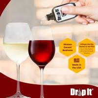 Drop It Drop The Headache Enjoy The Wine Original Wine Drops 2 Pack | Naturally Reduces Sulfites & Tannins | Eliminate Wine Sensitivities, Allergies, and Histamines | Wine Wand Alternative | USA Made