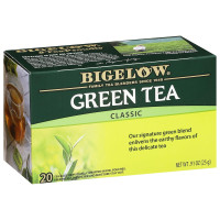 Bigelow Tea Classic Green Tea, Caffeinated Tea, 20 Count Box (Pack of 6), 120 Total Tea Bags Green Tea 20 Count (Pack of 6)