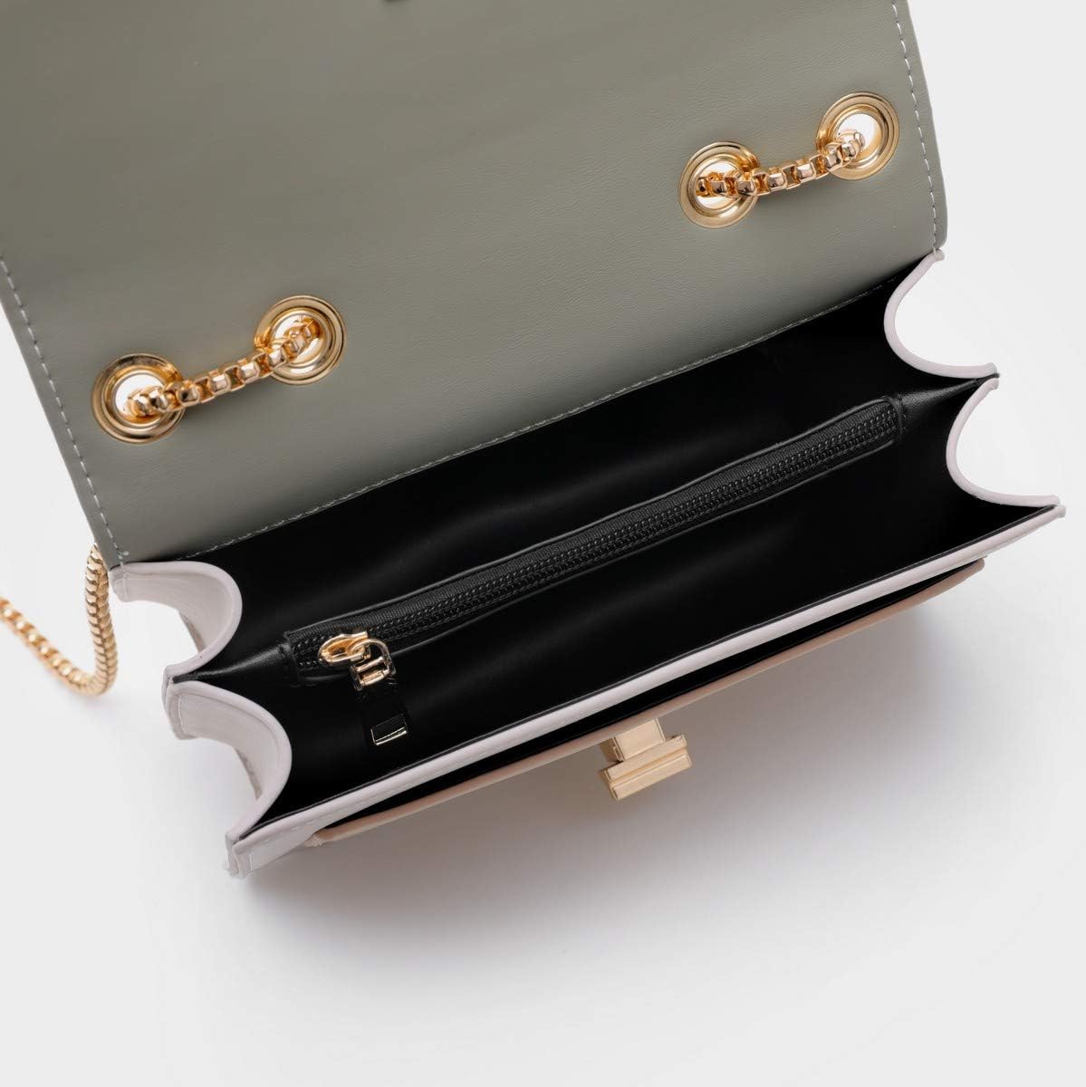 Color-Block Crossbody Bags for Women Leather Cross Body Purses Cute Designer Handbags Shoulder Bag Medium Size #2 Green