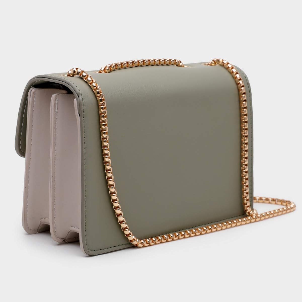 Color-Block Crossbody Bags for Women Leather Cross Body Purses Cute Designer Handbags Shoulder Bag Medium Size #2 Green