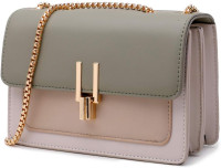 Color-Block Crossbody Bags for Women Leather Cross Body Purses Cute Designer Handbags Shoulder Bag Medium Size #2 Green