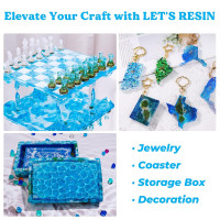 LET'S RESIN Epoxy Resin Kit,1 Gallon Bubble Free & Crystal Clear Epoxy Resin for Table Top, Casting, DIY, Art, Molds,Jewelry(Including 0.5 Gallon Resin + 0.5 Gallon Hardener) Large