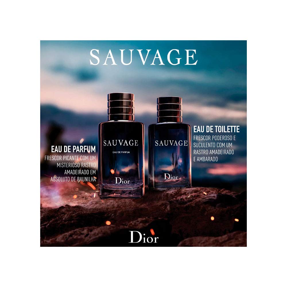 Christian Dior Sauvage Eau De Parfum Spray For Men, 3.4 Ounce Fresh 3.4 Ounce (Pack of 1)