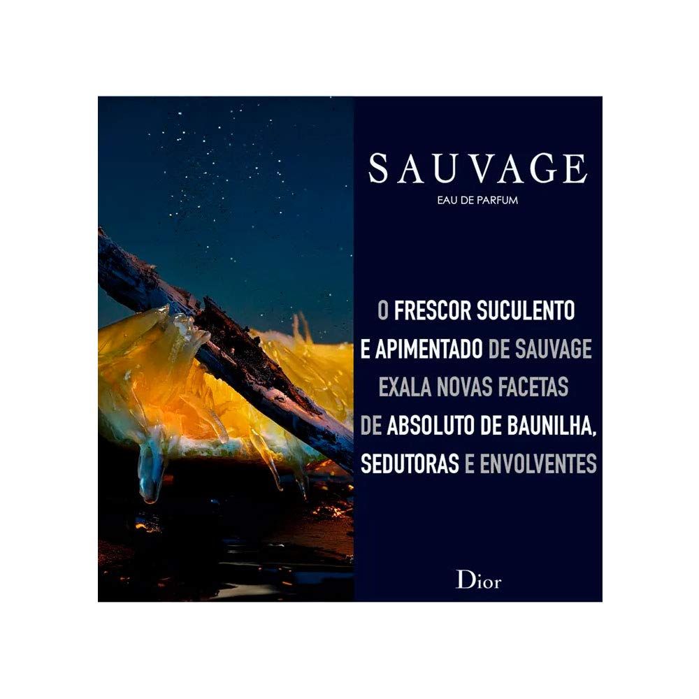 Christian Dior Sauvage Eau De Parfum Spray For Men, 3.4 Ounce Fresh 3.4 Ounce (Pack of 1)