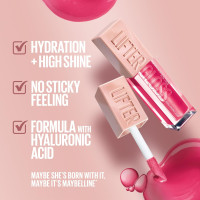 Maybelline Lifter Gloss, Hydrating Lip Gloss with Hyaluronic Acid, Ice, Pink Neutral, 0.18 Ounce 02 ICE 0.18 Fl Oz (Pack of 1)