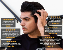 Suavecito Pomade Firme (Strong) Hold 4 oz, 1 Pack - Pomade For Men - Medium Shine Water Based Wax Like Flake Free Hair Gel - Easy To Wash Out - All Day Hold For All Hair Styles