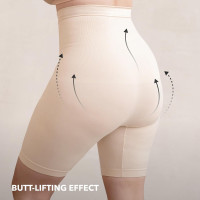 SHAPERMINT Shapewear for Women - High-Waisted Shapewear Tummy Control Shorts, Thigh Slimmer, Underwear for Women 4X-Large Nude