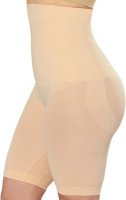 SHAPERMINT High Waisted Body Shaper Shorts Shapewear for Women Tummy Control Thigh Slimming Technology 4X-Large Nude