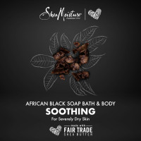 SheaMoisture Bar Soap African Black Soap for Troubled Skin Cleanser with Shea Butter 8 oz Black 8 Ounce (Pack of 1)