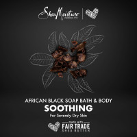 SheaMoisture Bar Soap for Troubled Skin African Black Soap Cleanser with Shea Butter 8 oz Black 8 Ounce (Pack of 1)