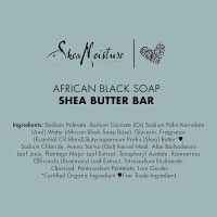SheaMoisture Bar Soap African Black Soap for Troubled Skin Cleanser with Shea Butter 8 oz Black 8 Ounce (Pack of 1)