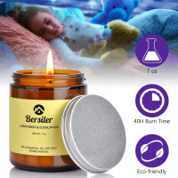 Aromatherapy Candles, Scented Candles, 7OZ Lavender Eucalyptus Candles Stress Relief and Relax for Home & Bedroom Gift for Women Birthday Christmas, Soy Wax Candle Lavender&Eucalyptus