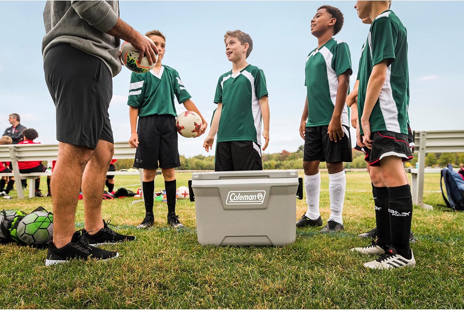 Coleman Classic Series Insulated Portable Cooler, Leak-Resistant Outdoor Hard Cooler Keeps Ice up to 5 Days, 52/70/120/150 Quart 52qt Rock Grey