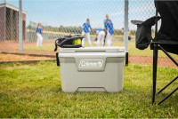 Coleman Classic Series Insulated Portable Cooler, Leak-Resistant Outdoor Hard Cooler Keeps Ice up to 5 Days, 52/70/120/150 Quart 52qt Rock Grey