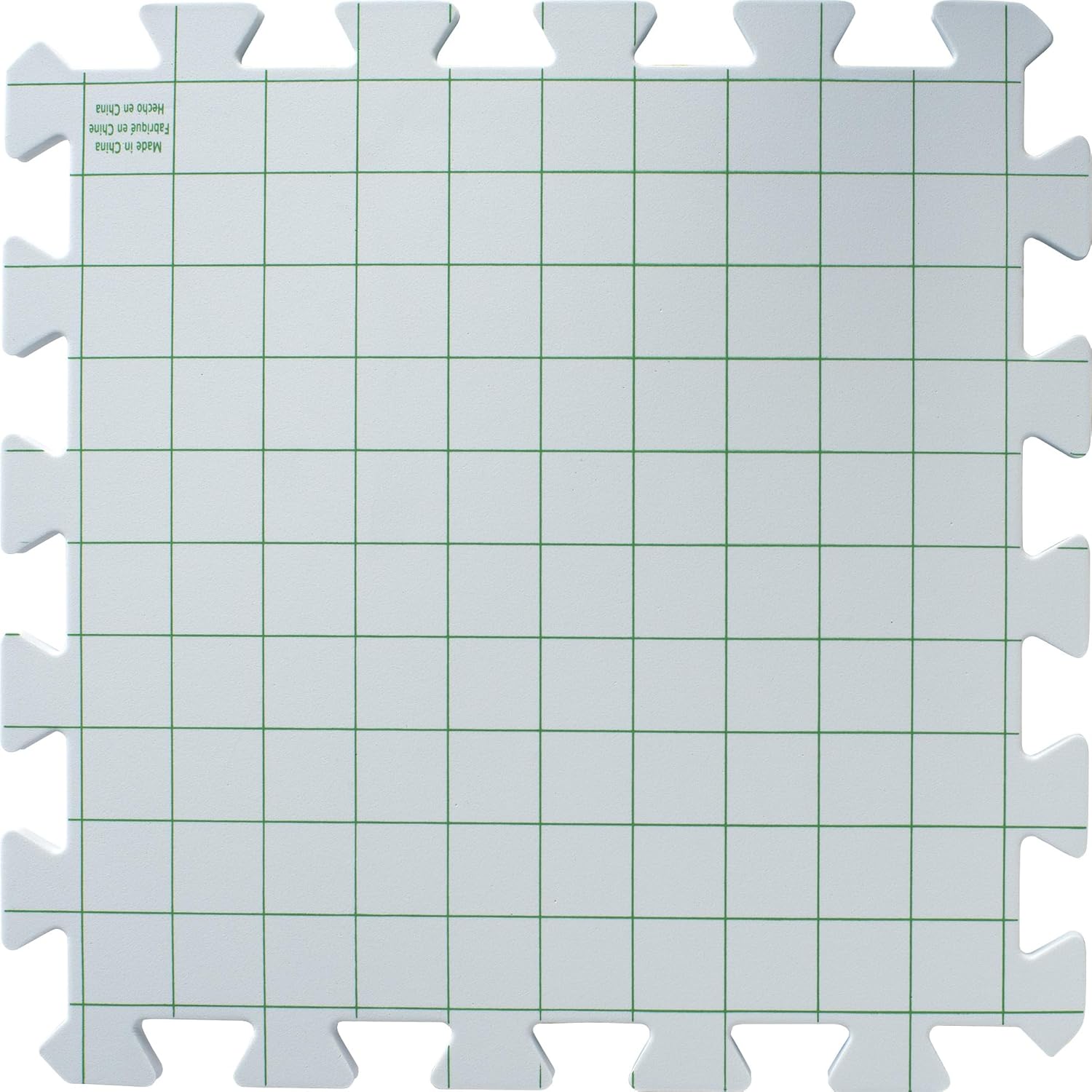 Boye Interlocking Needlepoint, Knitting, and Crochet Blocking Boards, 12'' W x 12'' L, White, 4 Pc 12