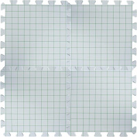 Boye Interlocking Needlepoint, Knitting, and Crochet Blocking Boards, 12'' W x 12'' L, White, 4 Pc 12