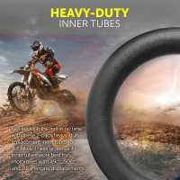 AR-PRO (2-Pack) 2.50/2.75-10 Dirt Bike Replacement Inner Tubes Heavy Duty|Compatible with Honda Crf50 /Xr50, Razor MX650 / MX500, Suzuki DRZ70 / JR50, Yamaha PW50 2.50/2.75-10