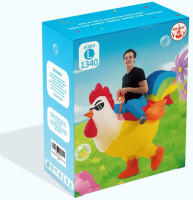 KOOY Inflatable Costume Adult, Riding Chicken Costume for Men/Women, Blow up Ride on Rooster, Funny Halloween Costumes Adult Christmas Holiday Party Suit