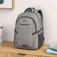 SHRRADOO Anti Theft Laptop Backpack Travel Backpacks with usb Charging Port for Women Men High School College Backpack Computer Bag Fits 17 Inch Laptop,Black Large Grey