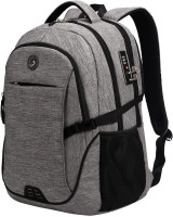 SHRRADOO Anti Theft Laptop Backpack Travel Backpacks with usb Charging Port for Women Men High School College Backpack Computer Bag Fits 17 Inch Laptop,Black Large Grey