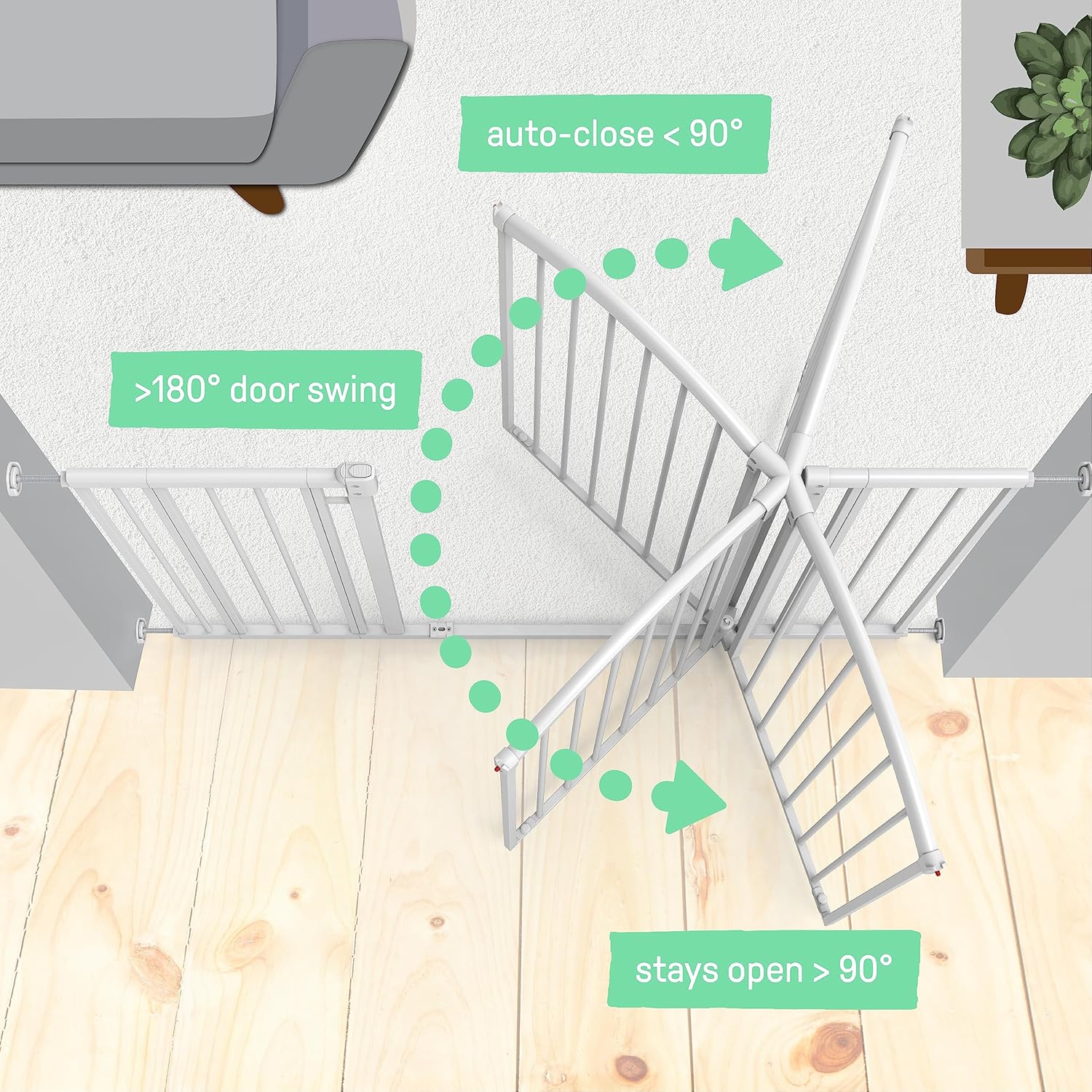 Summer Infant Extra Tall & Wide Safety Pet and Baby Gate, 29.5