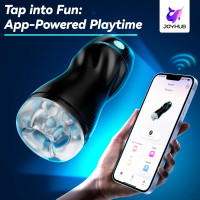 AI Interactive Sucking Male Masturbators - 7 Vibration & Suction Hands Free Pocket Pussy Male Stroker with 3D Realistic Textured, Blowjob Toy Penis Pump Adult Male Sex Toys for Men Sex Machine Black