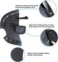 AUFER Highway Crash Bar Cover Soft Closeouts Soft Lowers Chaps Leg Warmer Bag Rain Wind Lower Deflectors Guard Cover Compatible With For 2014-2020 Indian Chief Chieftain Thunder Stroke Models