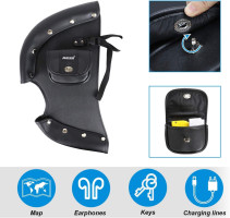 AUFER Highway Crash Bar Cover Soft Closeouts Soft Lowers Chaps Leg Warmer Bag Rain Wind Lower Deflectors Guard Cover Compatible With For 2014-2020 Indian Chief Chieftain Thunder Stroke Models