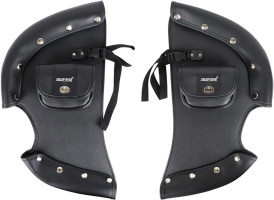 AUFER Highway Crash Bar Cover Soft Closeouts Soft Lowers Chaps Leg Warmer Bag Rain Wind Lower Deflectors Guard Cover Compatible With For 2014-2020 Indian Chief Chieftain Thunder Stroke Models