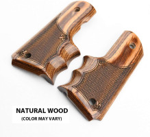 ALTAMONT 1911 Grips - Fingergroove - Full Size 1911 Real Wood Gun Grips w. Ambi Safety fits most Commander, Standard & Government 1911 models - Made in USA Walnut - Checkered