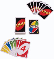 UNO - Classic Colour & Number Matching Card Game - 112 Cards - Customizable & Erasable Wild - Special Action Cards Included - Gift for Kids 7+, W2087 Uno Classic