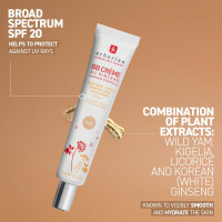 Erborian BB Cream Matte Beauty Balm SPF 20, Tone-Evening Korean Skincare Makeup Hybrid, Moisturizes & Conceals, Buildable Coverage, Natural Finish Clair (Fair/Light) 1.5 Fl Oz (Pack of 1)