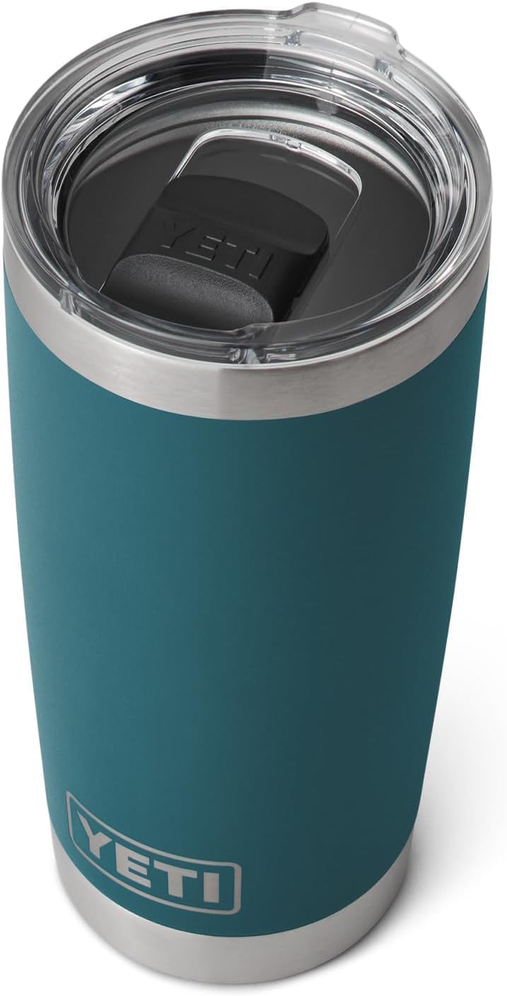 YETI Rambler 20 oz Stainless Steel Vacuum Insulated Tumbler w/MagSlider Lid Agave Teal 20 Ounces
