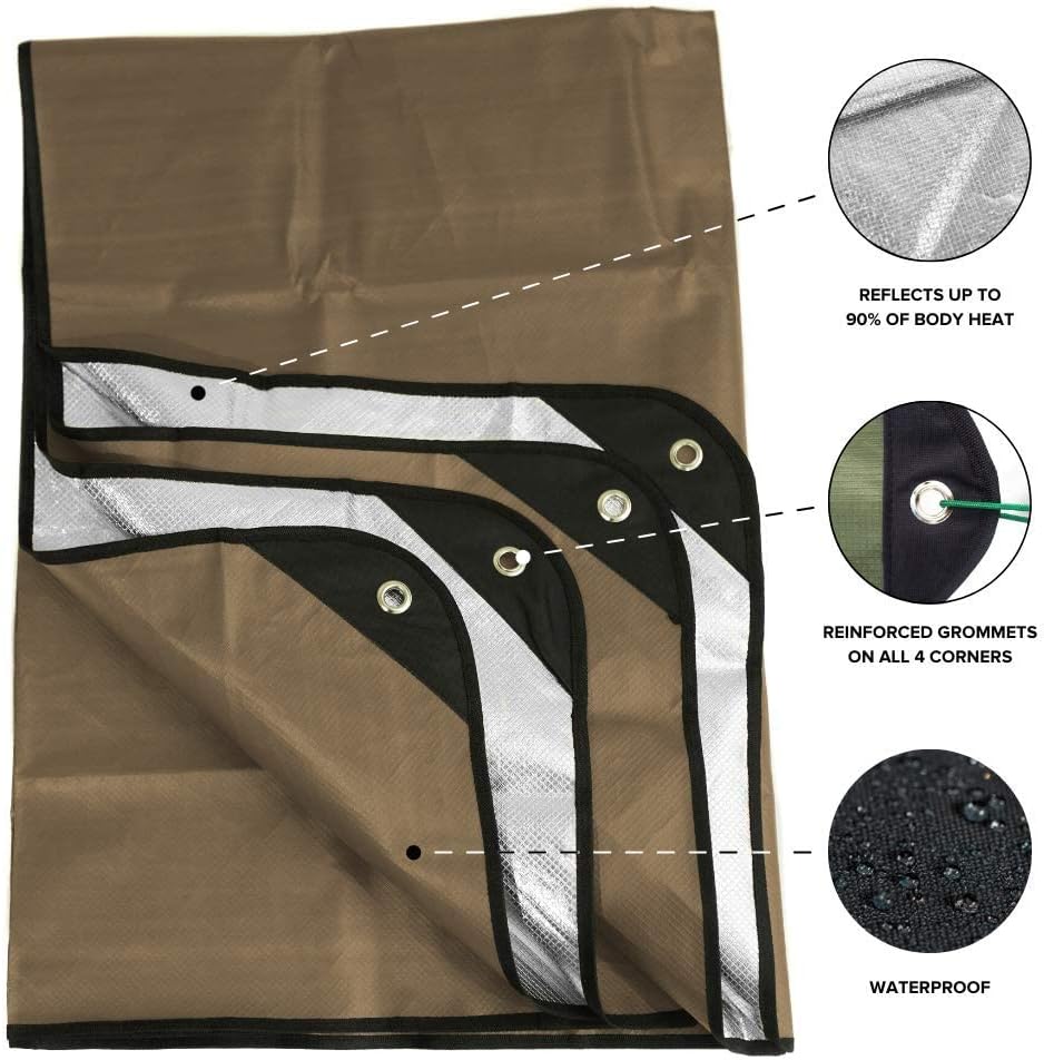 Arcturus Heavy Duty Survival Blanket – Insulated Thermal Reflective Tarp - 60