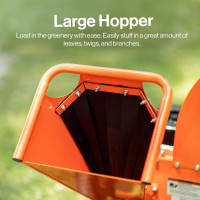 SuperHandy Mini Wood Chipper Shredder Mulcher Heavy Duty 7HP Compact Design 3