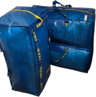Ikea Frakta Storage Bag - Blue -- SET OF 3