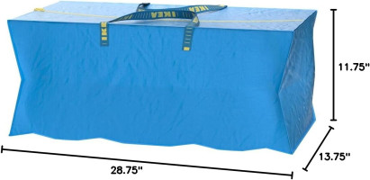 Ikea Frakta Storage Bag - Blue -- SET OF 3