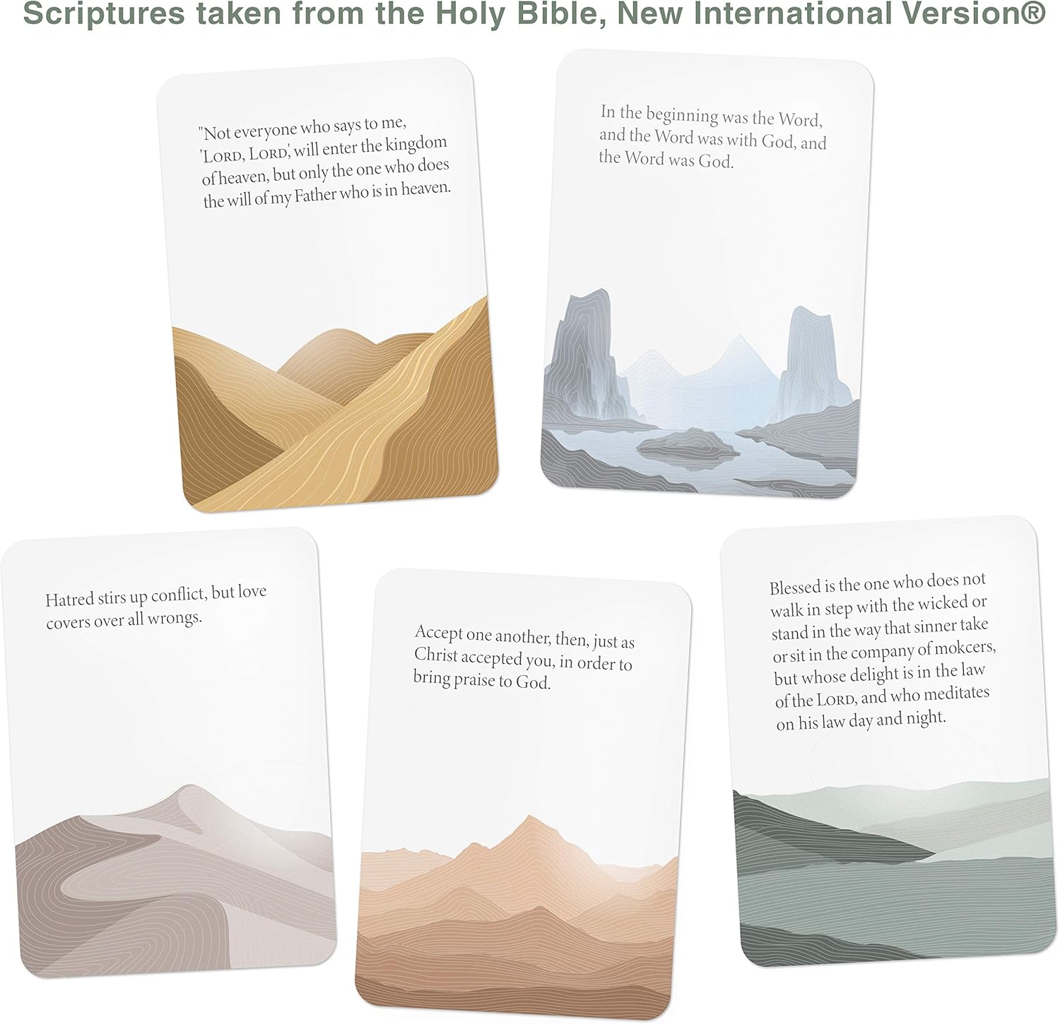 Lulu & You HIS GLORY - Bible Verse Cards - 100 Prayer Cards of 100 Most Popular Bible Verses - Scripture Cards - A Prefect Christian Gifts for Women