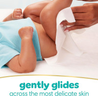 Pampers Baby Wipes Sensitive, Water Based Baby Wipes, Hypoallergenic and Unscented Baby Wipes, 56 Wipes Total (1 Flip-Top Packs) 56 Count (Pack of 1)
