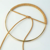 Nydotd 125Pcs Dream Catcher Making Kit, 15 Pcs Metal Rings Hoops Macrame Ring in 5 Size Gold, 100pcs 6 Styled Feathers, 10 Pcs 3 mm Faux Suede Cord for Dream Catcher Crafts Birthday Party