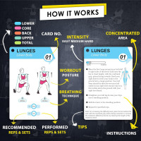 Pilates Bar Workout Cards - 58 Exercise Cards with Pilates Stick Work Out Postures, Instructions & Breathing Tips | Free Ring & Dry-Erase Marker to Create Your Customize Workout Planner chart Pilates Bar Cards-Volume 1