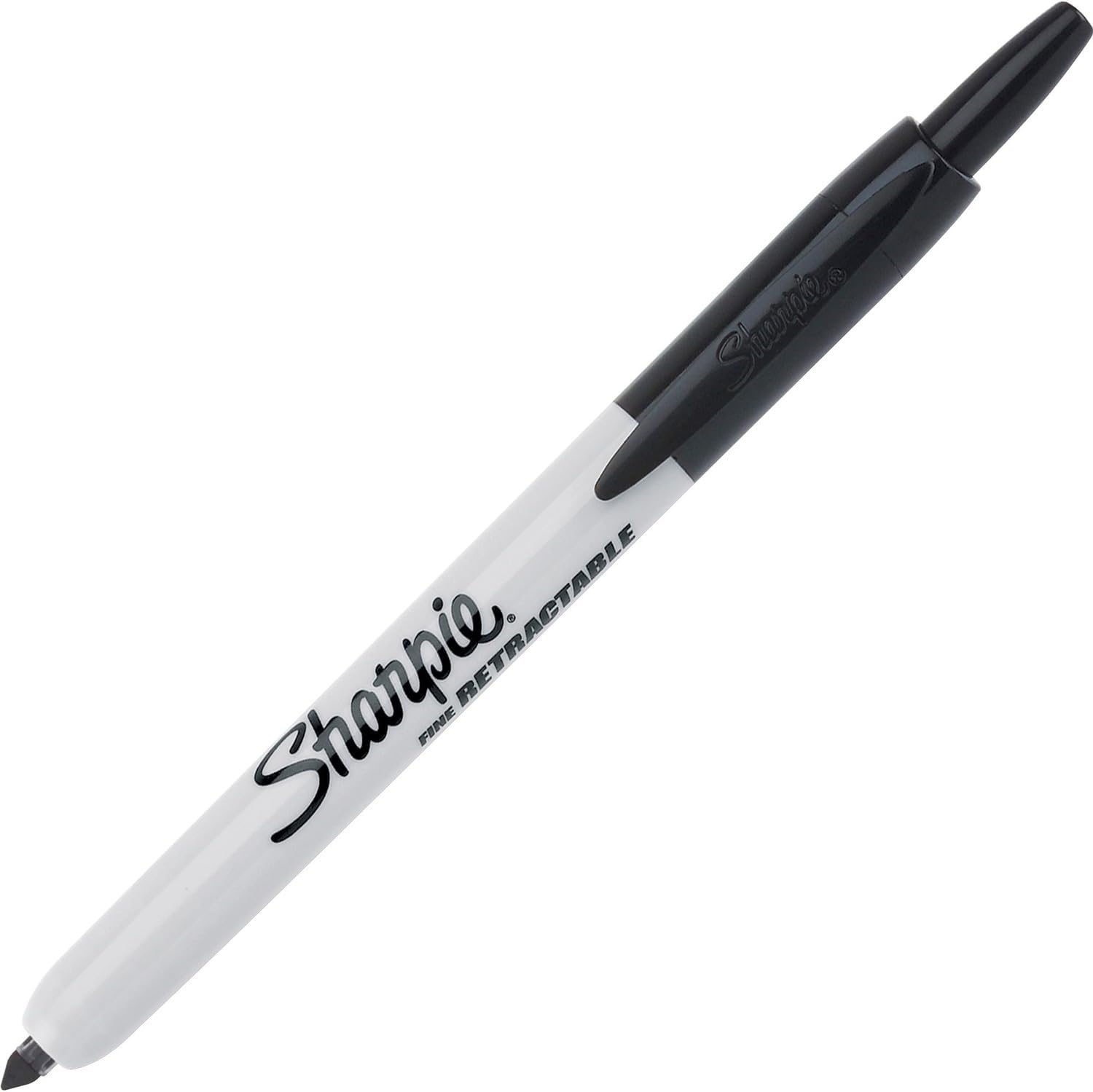 Sharpie Retractable Permanent Markers Fine Tip Marker Set Office Supplies Teacher Supplies Black 12 Count 12 Count Black