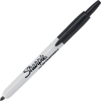 Sharpie Retractable Permanent Markers Fine Tip Marker Set Office Supplies Teacher Supplies Black 12 Count 12 Count Black