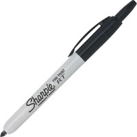 Sharpie Retractable Permanent Markers Fine Tip Marker Set Office Supplies Teacher Supplies Black 12 Count 12 Count Black
