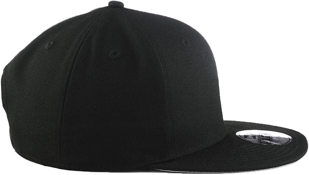 New Era Blank Custom 9FIFTY Adjustable Snapback Cap One Size Black